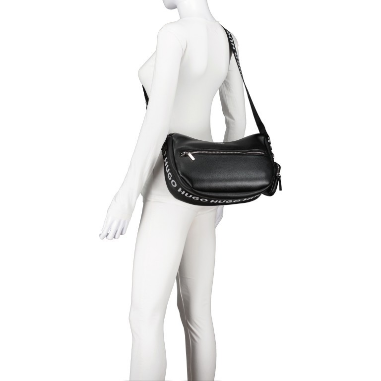 Umhängetasche Bel Open White, Farbe: beige, Marke: HUGO, EAN: 4063542797407, Abmessungen in cm: 32x20.5x11, Bild 5 von 6