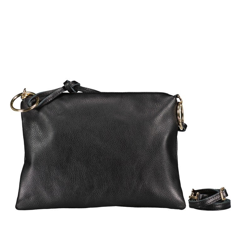 Umhängetasche Dollaro, Farbe: schwarz, braun, beige, weiß, Marke: Hausfelder Manufaktur, Abmessungen in cm: 35x25x1, Bild 1 von 7