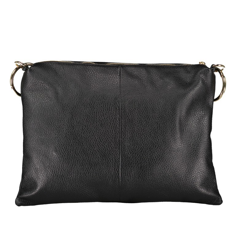 Umhängetasche Dollaro, Farbe: schwarz, braun, beige, weiß, Marke: Hausfelder Manufaktur, Abmessungen in cm: 35x25x1, Bild 3 von 7