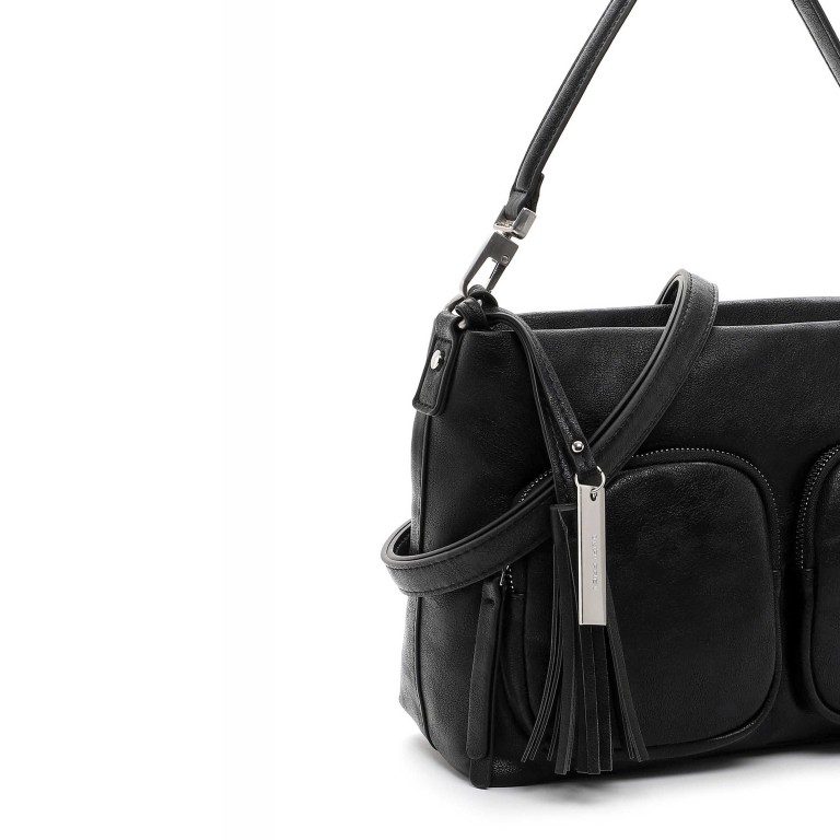 Umhängetasche Carly 14412, Farbe: schwarz, metallic, Marke: Suri Frey, Abmessungen in cm: 31x20x11, Bild 9 von 9