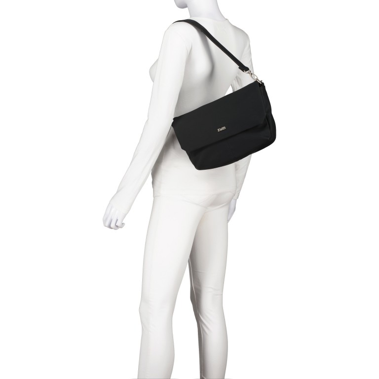 Umhängetasche Mademoiselle M60 Nubuk Cappuccino, Farbe: braun, Marke: Zwei, EAN: 4250257935631, Abmessungen in cm: 33x19x10, Bild 5 von 8