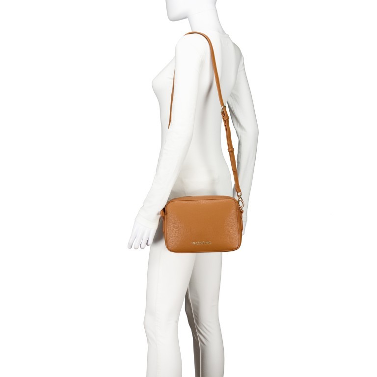 Umhängetasche Brixton, Farbe: schwarz, cognac, beige, Marke: Valentino Bags, Abmessungen in cm: 23.5x17x6.5, Bild 4 von 7