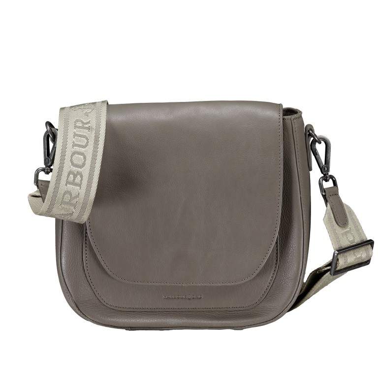 Satteltasche Just-Pure Lili JP-13093, Farbe: anthrazit, blau/petrol, taupe/khaki, Marke: Harbour 2nd, Abmessungen in cm: 26x24x10, Bild 1 von 6
