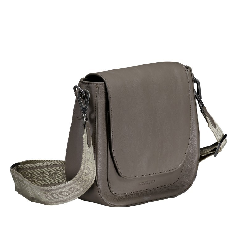 Satteltasche Just-Pure Lili JP-13093, Farbe: anthrazit, blau/petrol, taupe/khaki, Marke: Harbour 2nd, Abmessungen in cm: 26x24x10, Bild 2 von 6