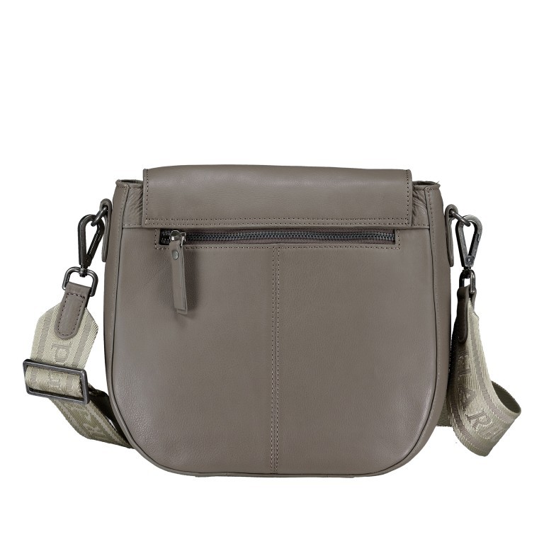 Satteltasche Just-Pure Lili JP-13093, Farbe: anthrazit, blau/petrol, taupe/khaki, Marke: Harbour 2nd, Abmessungen in cm: 26x24x10, Bild 3 von 6