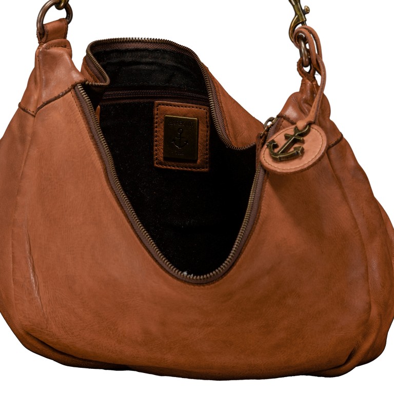 Umhängetasche Anchor-Love Alva AL-12942, Farbe: anthrazit, blau/petrol, cognac, Marke: Harbour 2nd, Abmessungen in cm: 47x23x12.5, Bild 6 von 6