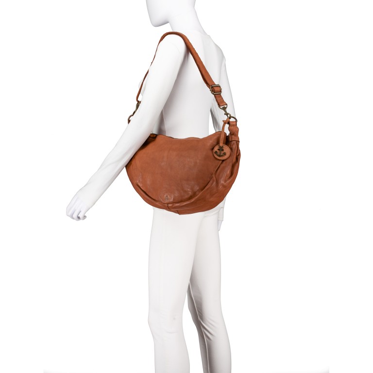 Umhängetasche Anchor-Love Alva AL-12942, Farbe: anthrazit, blau/petrol, cognac, Marke: Harbour 2nd, Abmessungen in cm: 47x23x12.5, Bild 4 von 6