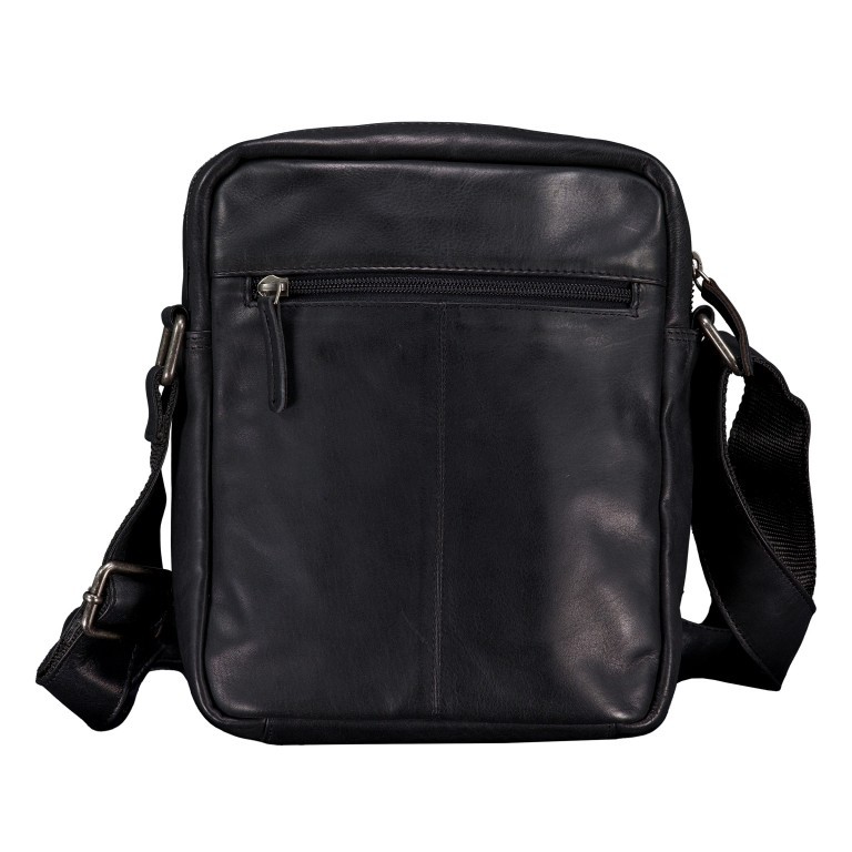 Umhängetasche Oil pull up, Farbe: schwarz, braun, cognac, Marke: Hausfelder Manufaktur, Abmessungen in cm: 21x24.5x8, Bild 3 von 6