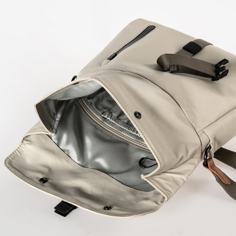 Umhängetasche Japan Re Seki erweiterbar, Farbe: schwarz, taupe/khaki, beige, Marke: Aunts & Uncles, Abmessungen in cm: 24x19x4, Bild 7 von 9