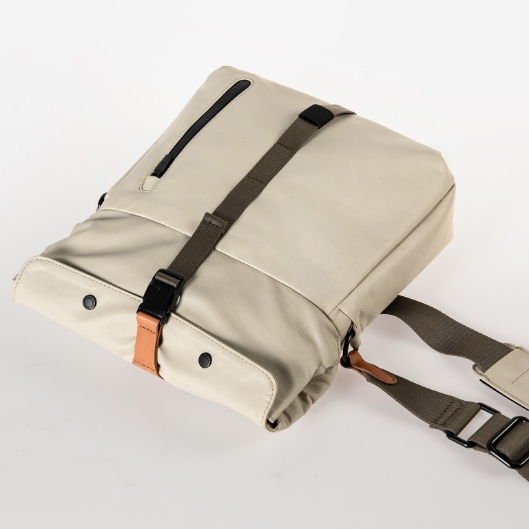 Umhängetasche Japan Re Seki erweiterbar, Farbe: schwarz, taupe/khaki, beige, Marke: Aunts & Uncles, Abmessungen in cm: 24x19x4, Bild 6 von 9