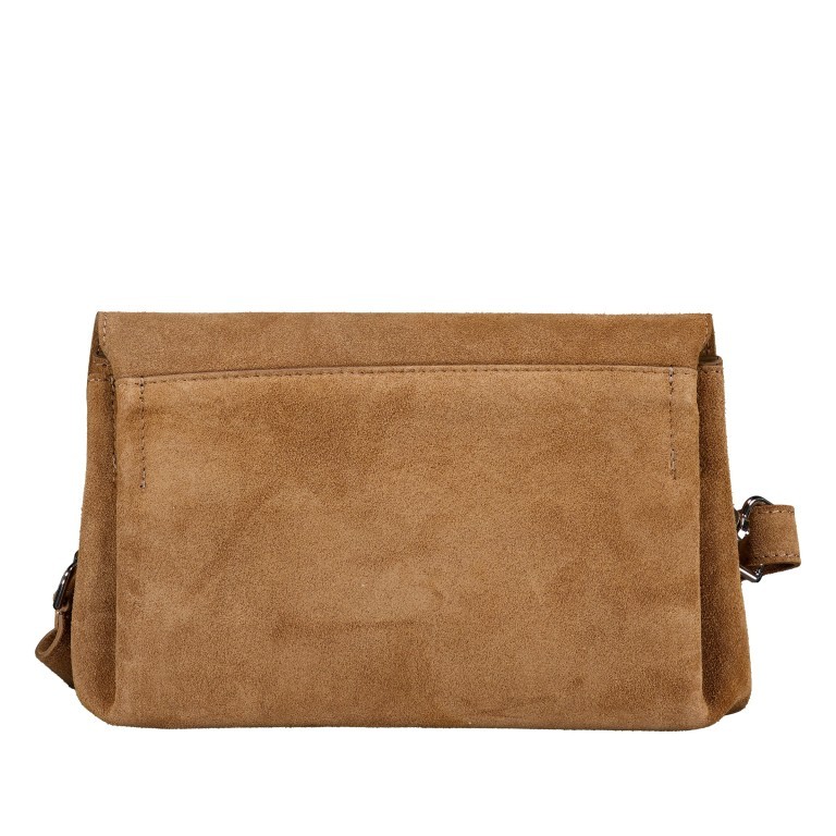 Umhängetasche Velours, Farbe: grau, beige, Marke: Hausfelder Manufaktur, Abmessungen in cm: 27.5x15.5x11, Bild 3 von 6