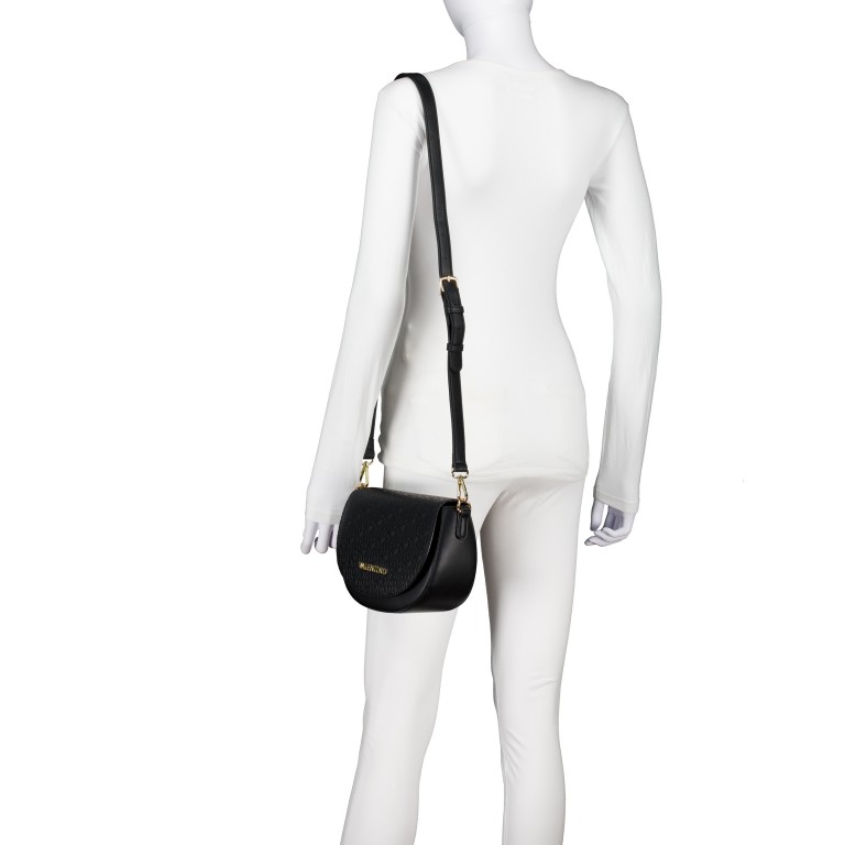Umhängetasche Falak, Farbe: schwarz, taupe/khaki, Marke: Valentino Bags, Abmessungen in cm: 20.5x16.5x9.5, Bild 4 von 6