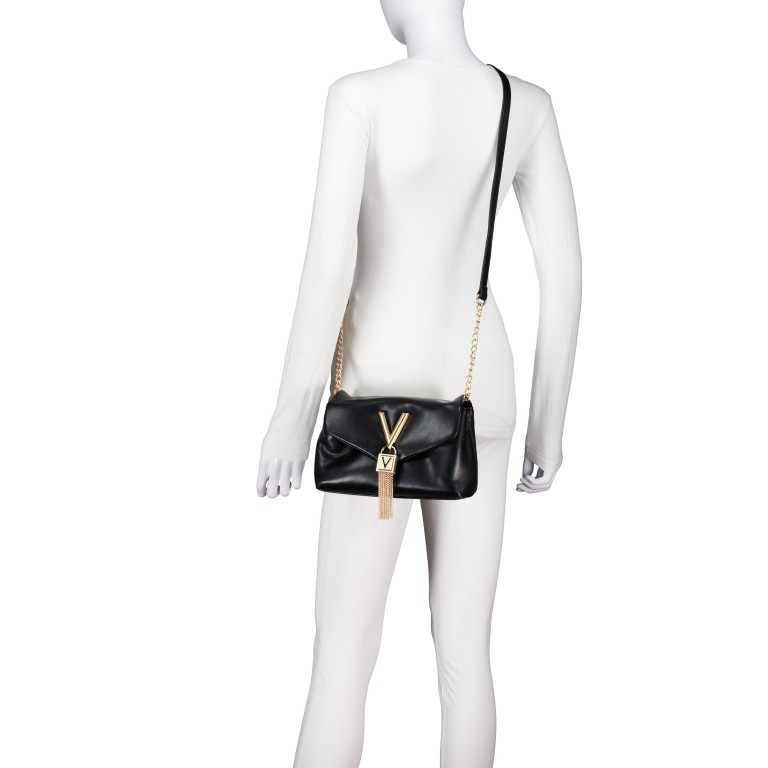 Umhängetasche Stella, Farbe: schwarz, beige, Marke: Valentino Bags, Abmessungen in cm: 23.5x15x8, Bild 5 von 6