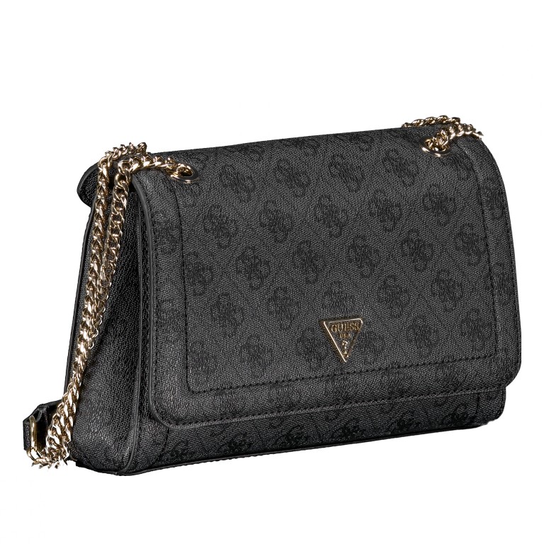 Umhängetasche Noelle II 4G-Logo, Farbe: anthrazit, braun, Marke: Guess, Abmessungen in cm: 24x16.5x6, Bild 2 von 7