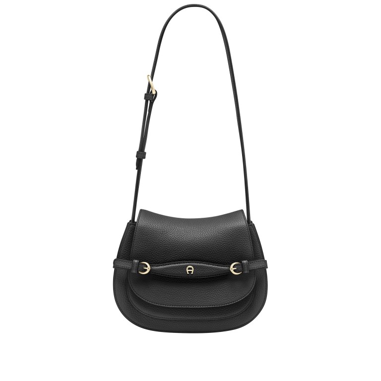 Satteltasche Cavallo S, Farbe: schwarz, braun, Marke: AIGNER, Abmessungen in cm: 24x20x7.5, Bild 2 von 6
