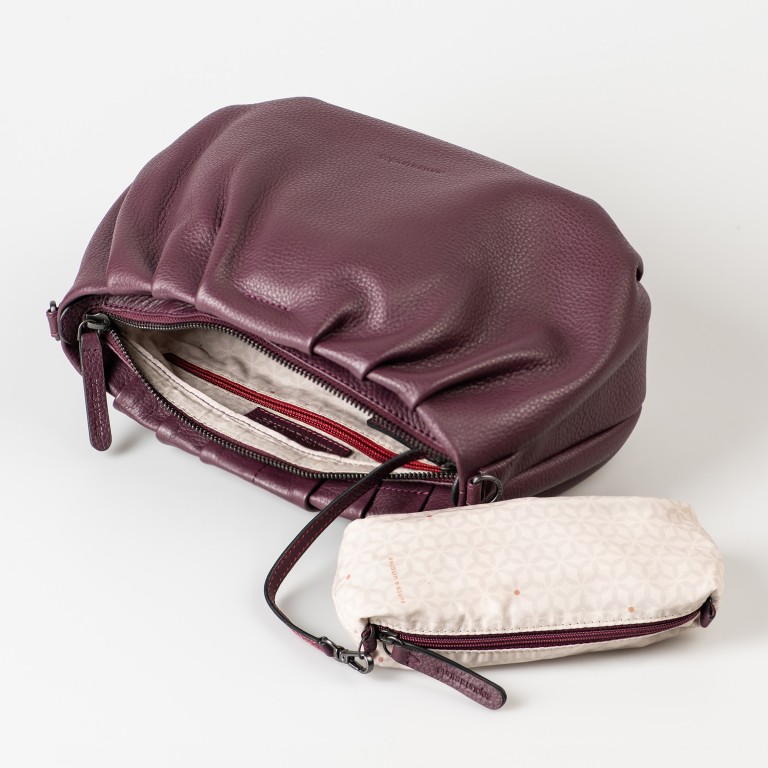 Umhängetasche Philocalists Pearl, Farbe: schwarz, rot/weinrot, beige, Marke: Aunts & Uncles, Abmessungen in cm: 32x18.5x10, Bild 6 von 7