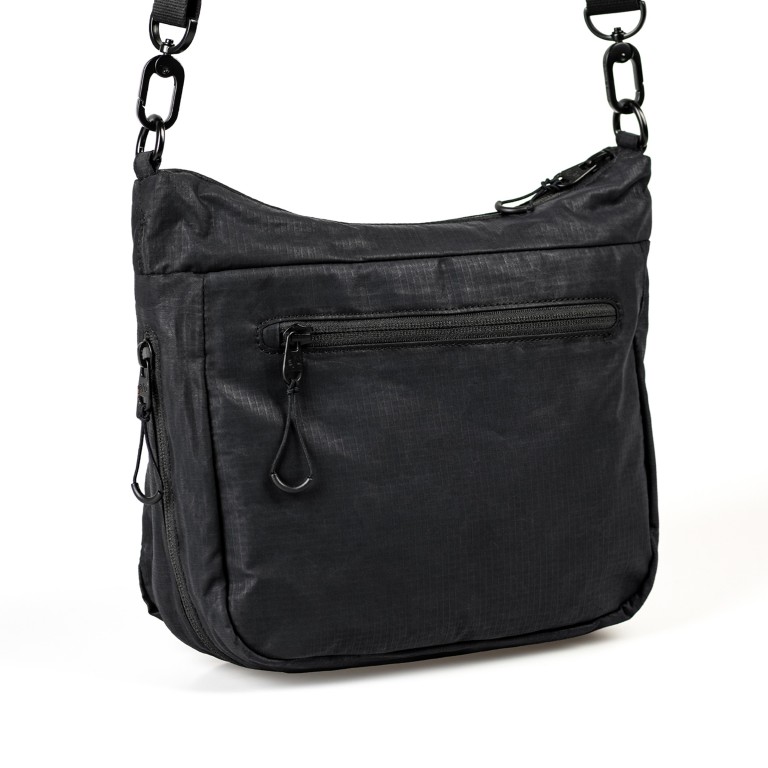 Umhängetasche Japan Re-Lite Nanuki erweiterbar, Farbe: schwarz, blau/petrol, beige, Marke: Aunts & Uncles, Abmessungen in cm: 28x21x9.5, Bild 3 von 7