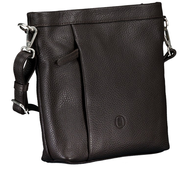 Umhängetasche, Farbe: braun, taupe/khaki, Marke: Hausfelder Manufaktur, Abmessungen in cm: 20x23x6, Bild 2 von 6