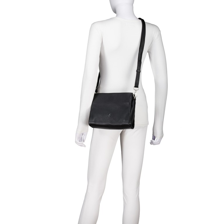 Umhängetasche Taupe, Farbe: taupe/khaki, Marke: Hausfelder Manufaktur, EAN: 4065646025844, Abmessungen in cm: 23x18x10, Bild 5 von 6