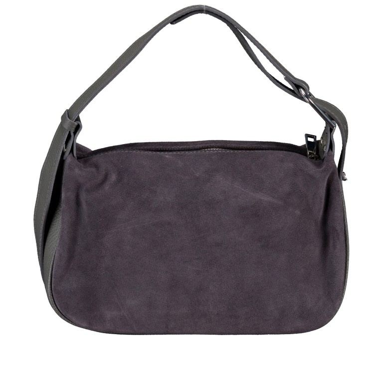 Umhängetasche Velours, Farbe: grau, braun, taupe/khaki, grün/oliv, rot/weinrot, beige, Marke: Hausfelder Manufaktur, Abmessungen in cm: 28x17x9.5, Bild 3 von 7
