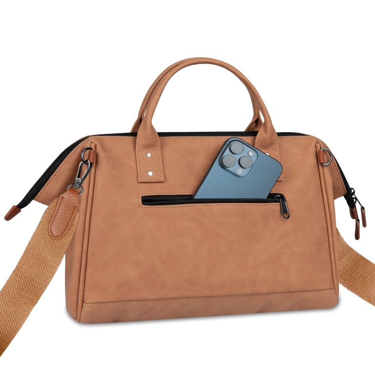 Umhängetasche Crossbody L, Farbe: anthrazit, cognac, Marke: Cabaia, Abmessungen in cm: 30x22x14, Bild 7 von 7