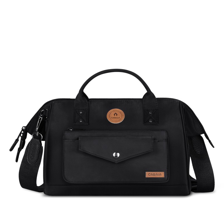 Umhängetasche Crossbody L, Farbe: schwarz, blau/petrol, Marke: Cabaia, Abmessungen in cm: 30x22x14, Bild 1 von 7