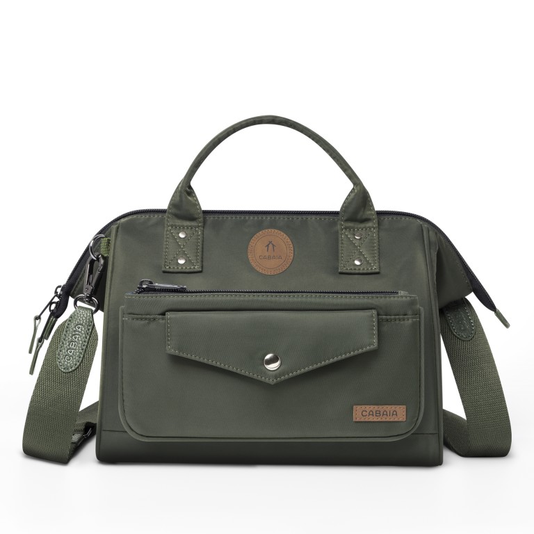 Umhängetasche Crossbody M mit austauschbarer Fronttasche, Farbe: blau/petrol, grün/oliv, Marke: Cabaia, Abmessungen in cm: 26x20x14, Bild 1 von 6