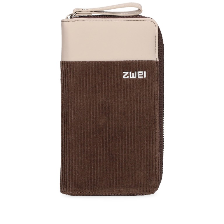 Geldbörse Eva Wallet EV2 Cord Wood, Farbe: braun, Marke: Zwei, EAN: 4250257942349, Abmessungen in cm: 11x20x3, Bild 1 von 6