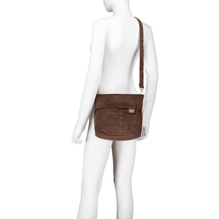 Umhängetasche Mademoiselle M8 Cord Wood, Farbe: braun, Marke: Zwei, EAN: 4250257942288, Abmessungen in cm: 25x23x10, Bild 8 von 10