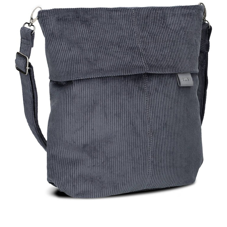 Umhängetasche Mademoiselle M12 Cord Polar, Farbe: blau/petrol, Marke: Zwei, EAN: 4250257940185, Abmessungen in cm: 31x32x13, Bild 2 von 8