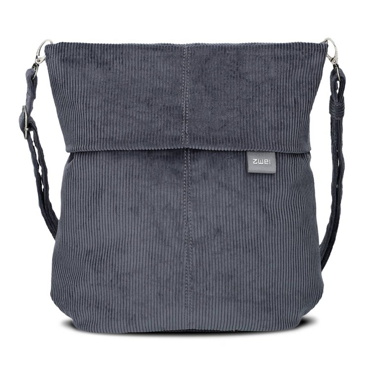 Umhängetasche Mademoiselle M12 Cord Polar, Farbe: blau/petrol, Marke: Zwei, EAN: 4250257940185, Abmessungen in cm: 31x32x13, Bild 1 von 8
