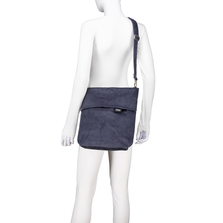 Umhängetasche Mademoiselle M12 Cord Polar, Farbe: blau/petrol, Marke: Zwei, EAN: 4250257940185, Abmessungen in cm: 31x32x13, Bild 7 von 8