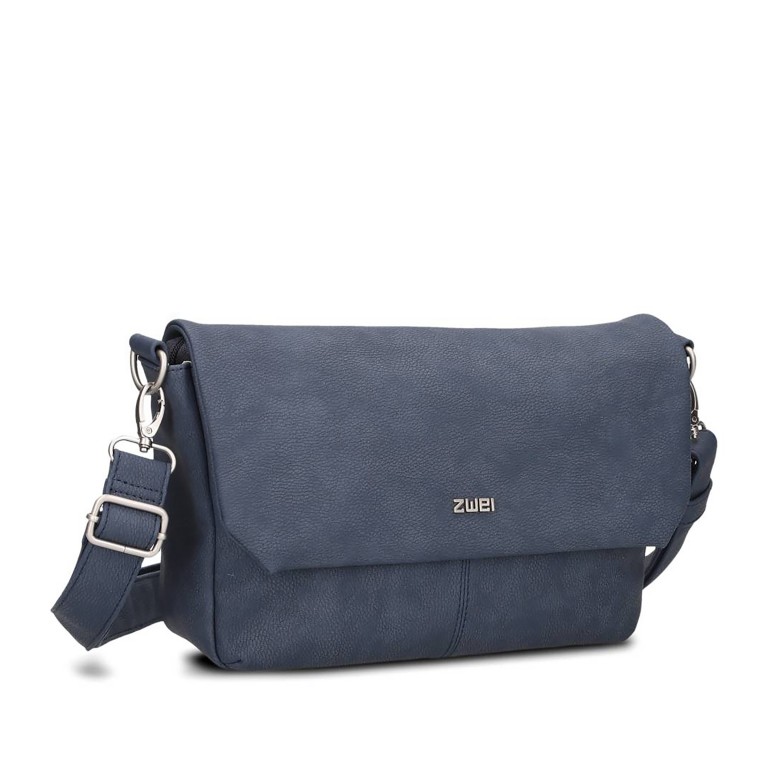 Umhängetasche Mademoiselle M60 Nubuk Blue, Farbe: blau/petrol, Marke: Zwei, EAN: 4250257935136, Abmessungen in cm: 33x19x10, Bild 2 von 8