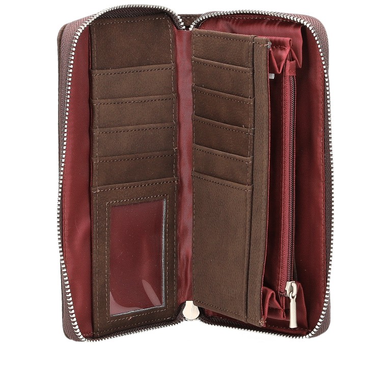 Geldbörse Mademoiselle Wallet MW2 Nubuk Espresso, Farbe: braun, Marke: Zwei, EAN: 4250257942141, Abmessungen in cm: 19.5x10x3, Bild 4 von 6