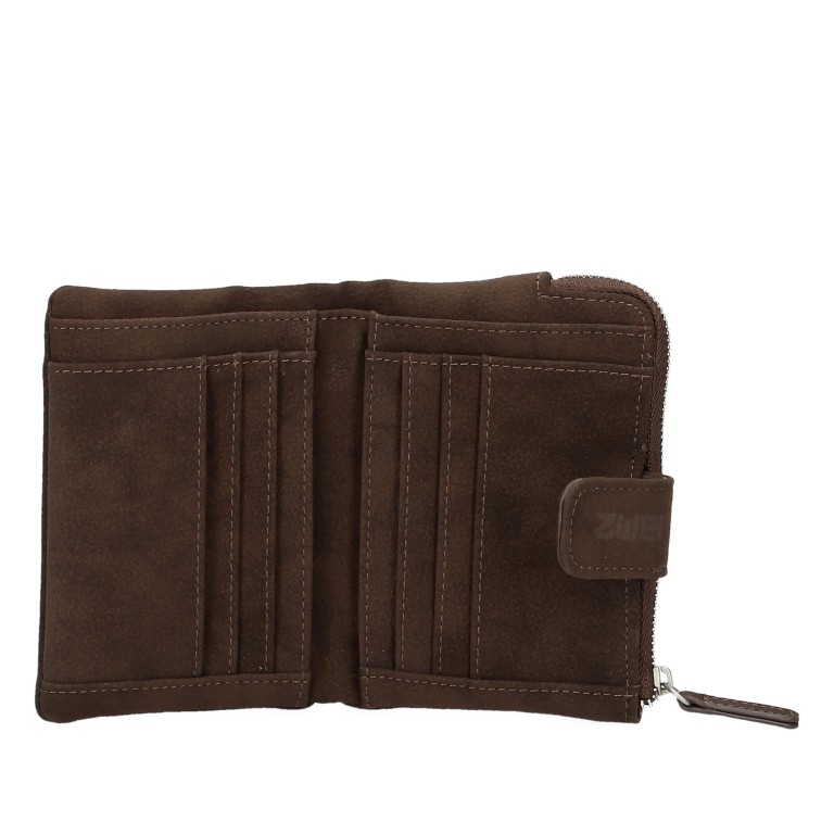 Geldbörse Mademoiselle Wallet MW5 Nubuk Espresso, Farbe: braun, Marke: Zwei, EAN: 4250257942158, Abmessungen in cm: 10x13x3, Bild 4 von 6