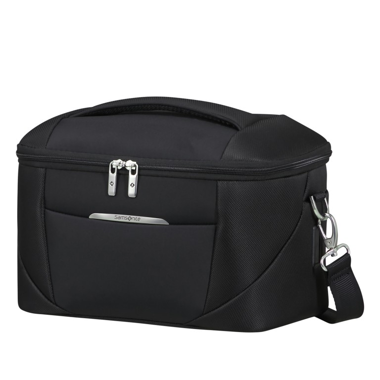 Kosmetikkoffer Re-Lite Beauty Case Black, Farbe: schwarz, Marke: Samsonite, EAN: 5400520325037, Abmessungen in cm: 35x23x21, Bild 2 von 16