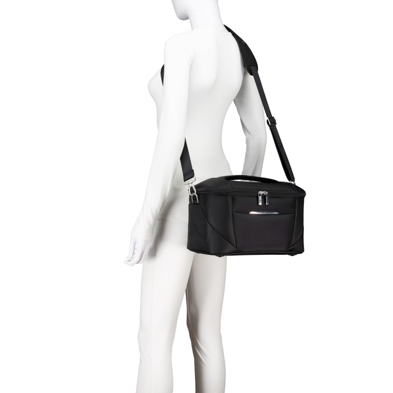 Kosmetikkoffer Re-Lite Beauty Case Black, Farbe: schwarz, Marke: Samsonite, EAN: 5400520325037, Abmessungen in cm: 35x23x21, Bild 9 von 16