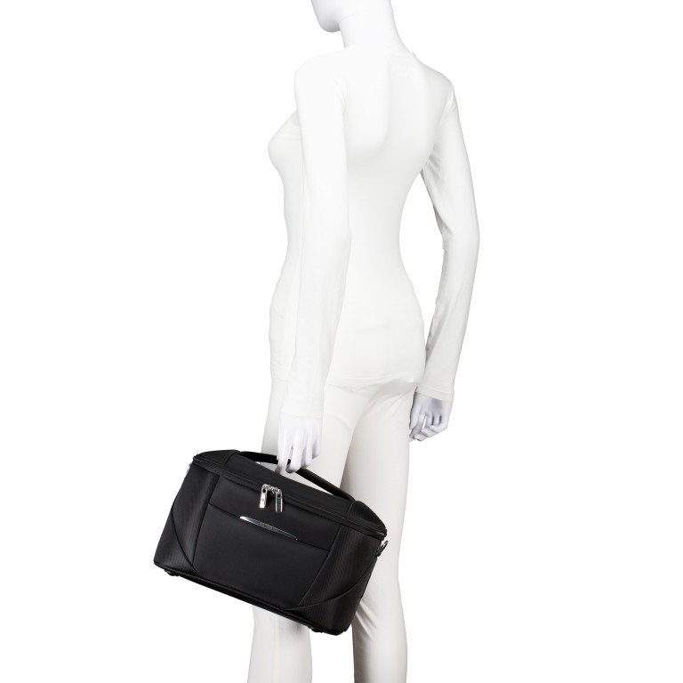 Kosmetikkoffer Re-Lite Beauty Case Black, Farbe: schwarz, Marke: Samsonite, EAN: 5400520325037, Abmessungen in cm: 35x23x21, Bild 7 von 16