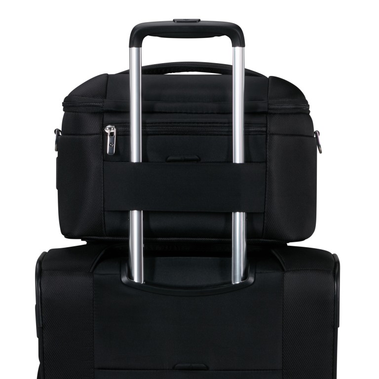 Kosmetikkoffer Re-Lite Beauty Case Black, Farbe: schwarz, Marke: Samsonite, EAN: 5400520325037, Abmessungen in cm: 35x23x21, Bild 6 von 16