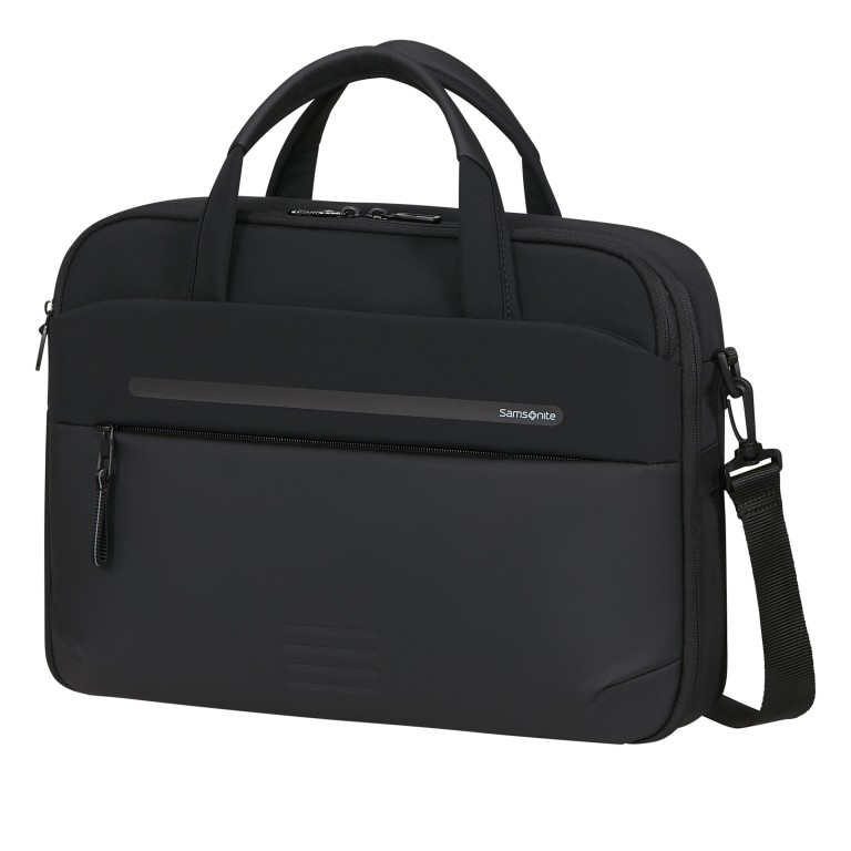 Notebooktasche Moderny Laptop Briefcase 15.6 Zoll Black, Farbe: schwarz, Marke: Samsonite, EAN: 5400520375438, Abmessungen in cm: 40.5x30x12, Bild 2 von 10