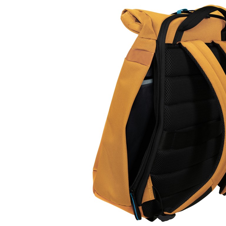 Rucksack Moderny Rolltop Backpack 15.6 Zoll erweiterbar Yellow, Farbe: gelb, Marke: Samsonite, EAN: 5400520420558, Abmessungen in cm: 29x42x15, Bild 11 von 13