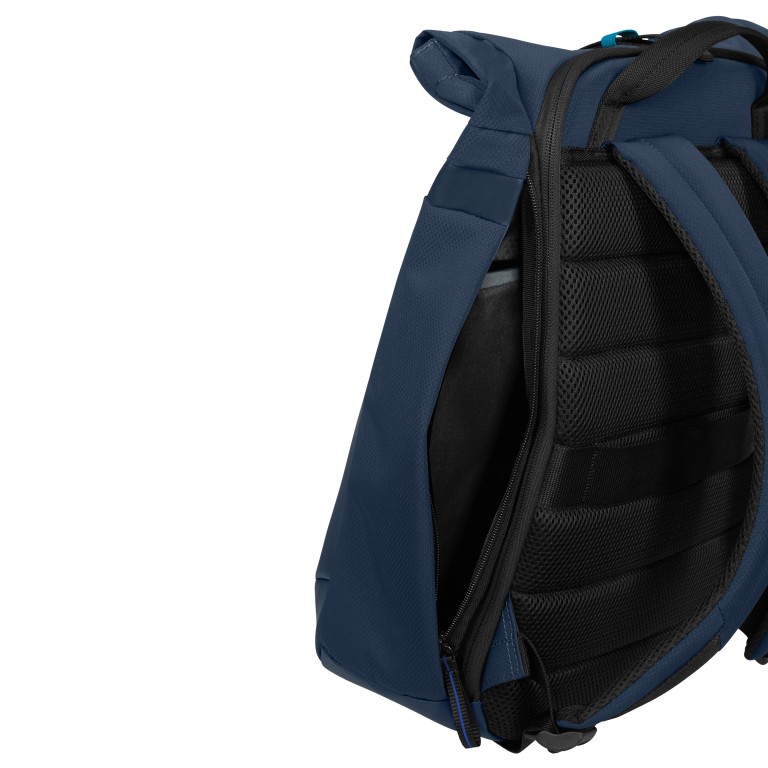 Rucksack Moderny Rolltop Backpack 15.6 Zoll erweiterbar Blue, Farbe: blau/petrol, Marke: Samsonite, EAN: 5400520420534, Abmessungen in cm: 29x42x15, Bild 11 von 13