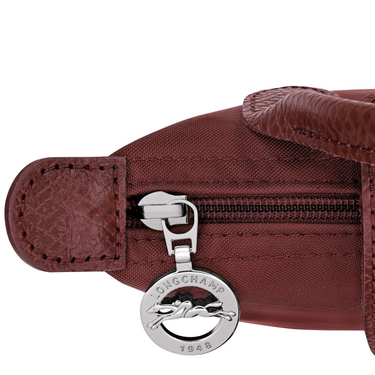 Kosmetiktasche Le Pliage One Pochette Bordeaux, Farbe: rot/weinrot, Marke: Longchamp, EAN: 3597922909889, Abmessungen in cm: 17x11x5.5, Bild 6 von 6