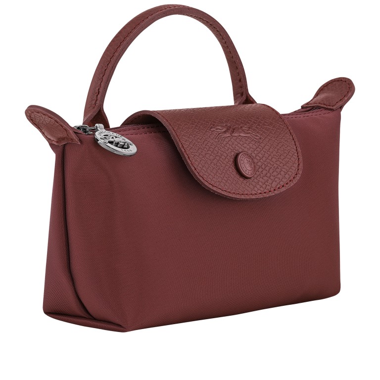 Kosmetiktasche Le Pliage One Pochette Bordeaux, Farbe: rot/weinrot, Marke: Longchamp, EAN: 3597922909889, Abmessungen in cm: 17x11x5.5, Bild 2 von 6