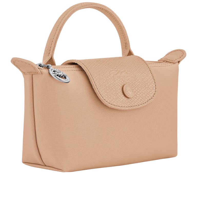 Kosmetiktasche Le Pliage One Pochette Beige, Farbe: beige, Marke: Longchamp, EAN: 3597922914838, Abmessungen in cm: 17x11x5.5, Bild 2 von 6