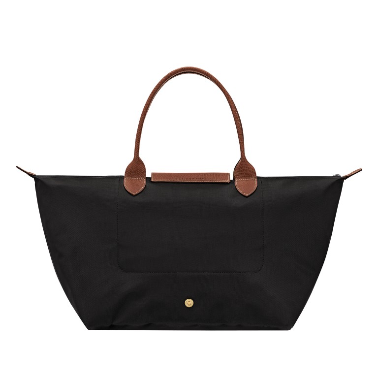 Handtasche Le Pliage L Noir, Farbe: schwarz, Marke: Longchamp, EAN: 3597922909902, Abmessungen in cm: 33x25x18, Bild 3 von 8