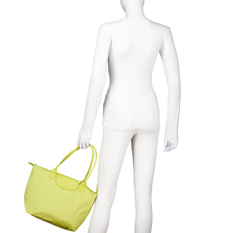 Shopper Le Pliage One M Lime, Farbe: gelb, Marke: Longchamp, EAN: 3597922915491, Abmessungen in cm: 28x26.5x15.5, Bild 4 von 8