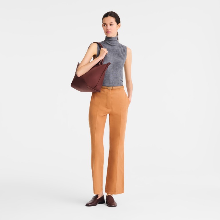 Shopper Le Pliage One M Bordeaux, Farbe: rot/weinrot, Marke: Longchamp, EAN: 3597922910335, Abmessungen in cm: 28x26.5x15.5, Bild 4 von 8