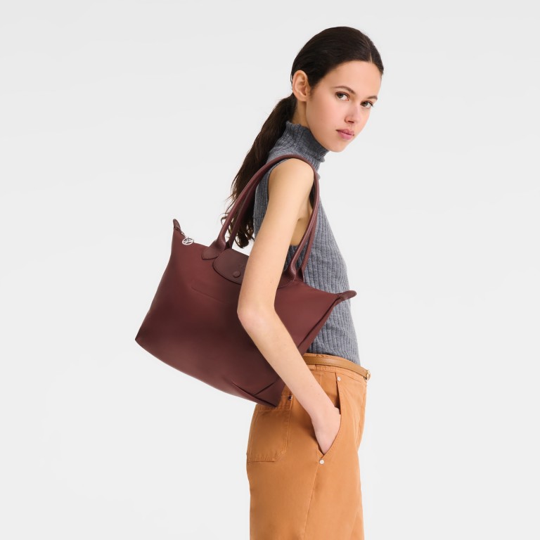 Shopper Le Pliage One M Bordeaux, Farbe: rot/weinrot, Marke: Longchamp, EAN: 3597922910335, Abmessungen in cm: 28x26.5x15.5, Bild 5 von 8