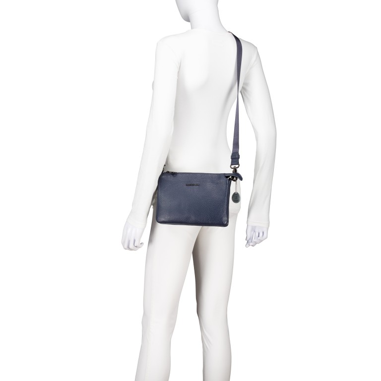 Umhängetasche Mellow Leather FZT82 Dress Blue, Farbe: blau/petrol, Marke: Mandarina Duck, EAN: 8032803787446, Abmessungen in cm: 23x15.5x5, Bild 5 von 6